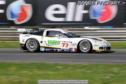 2008-04-26 Monza 0602 Le Mans Series - Beretta-Moreau - Corvette C6R
